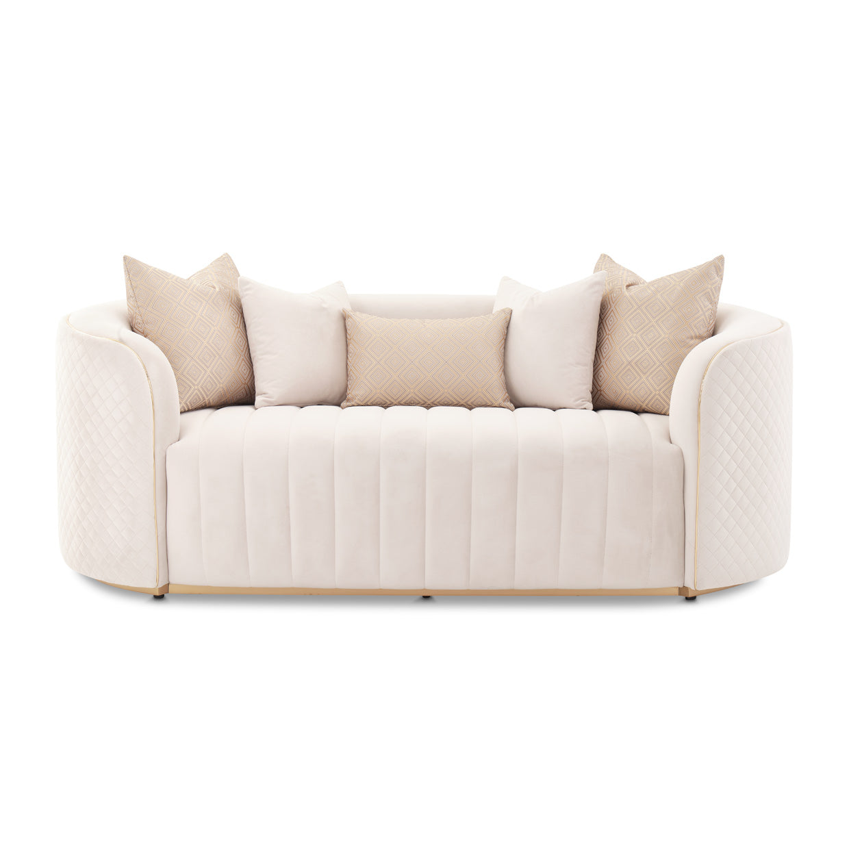 Ariana Beige Loveseat - Ornate Home