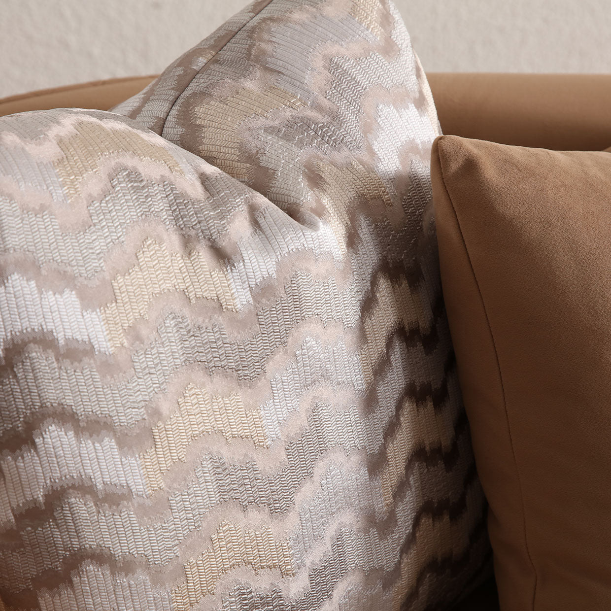 Ariana Gold/Caramel Velvet Loveseat - Ornate Home