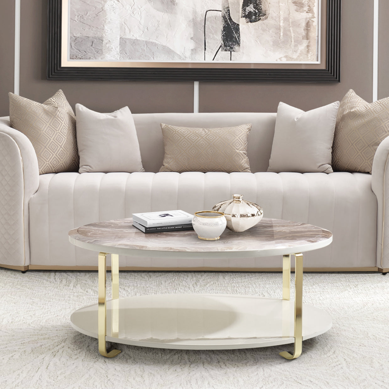 Ariana Gold Cocktail Table - Ornate Home