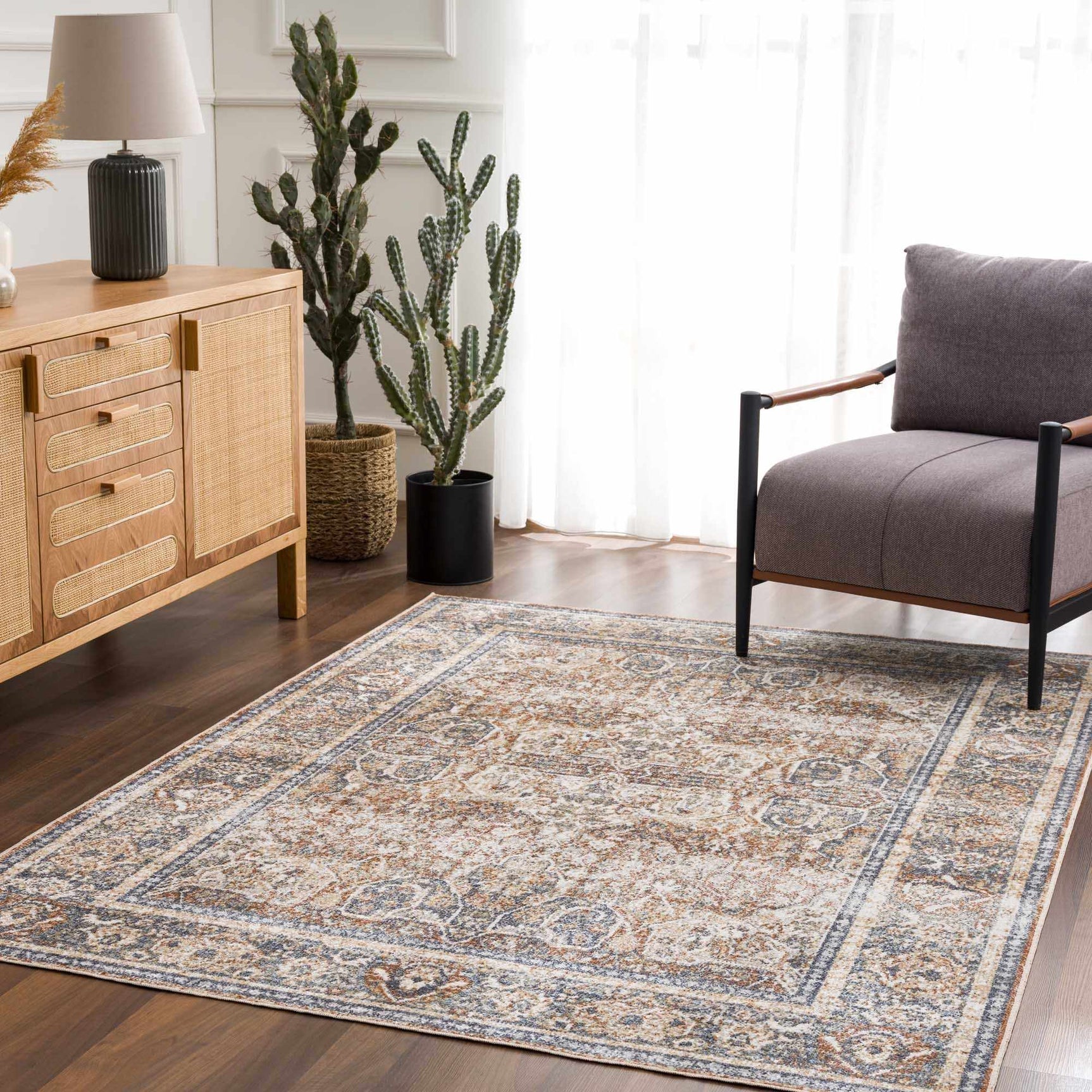 Arias Blue Boutique Washable Rug - Clearance - Ornate Home