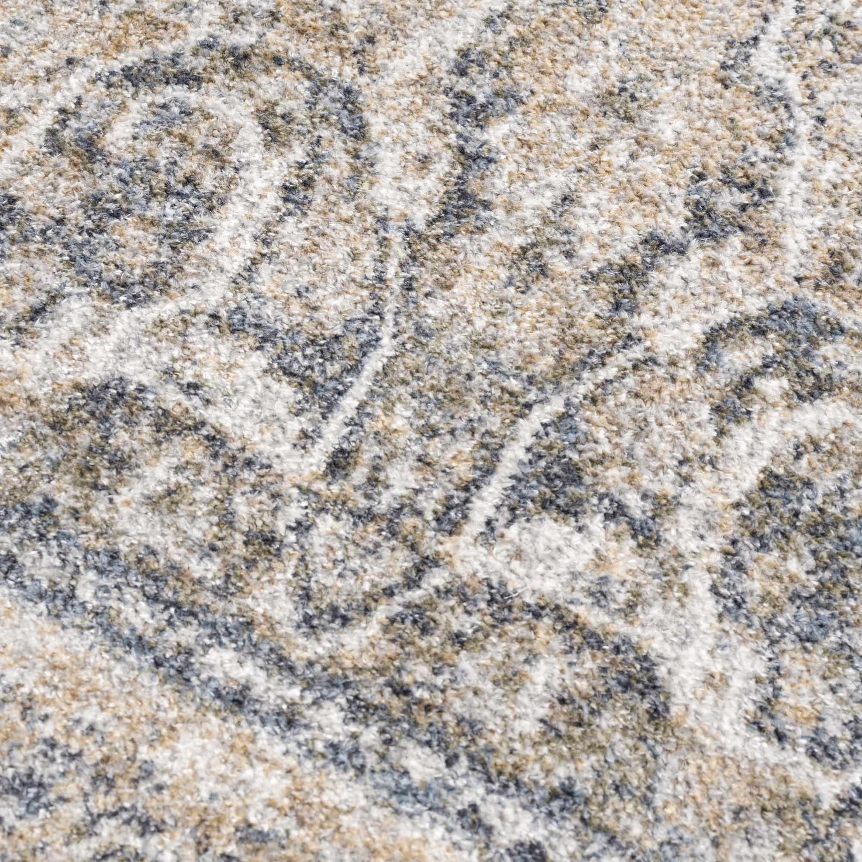 Arias Cream & Blue Washable Area Rug - Ornate Home