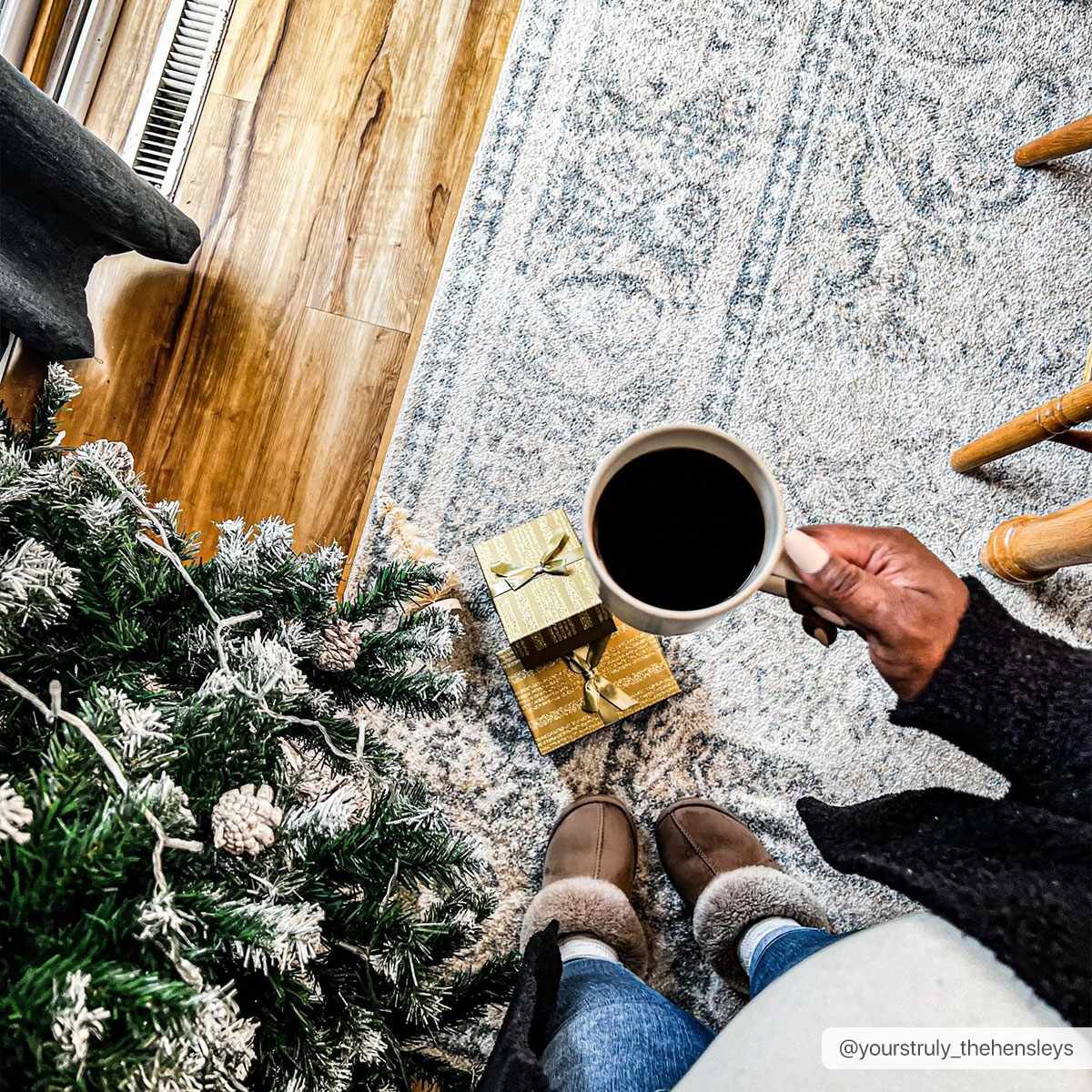 Arias Cream & Blue Washable Area Rug - Ornate Home