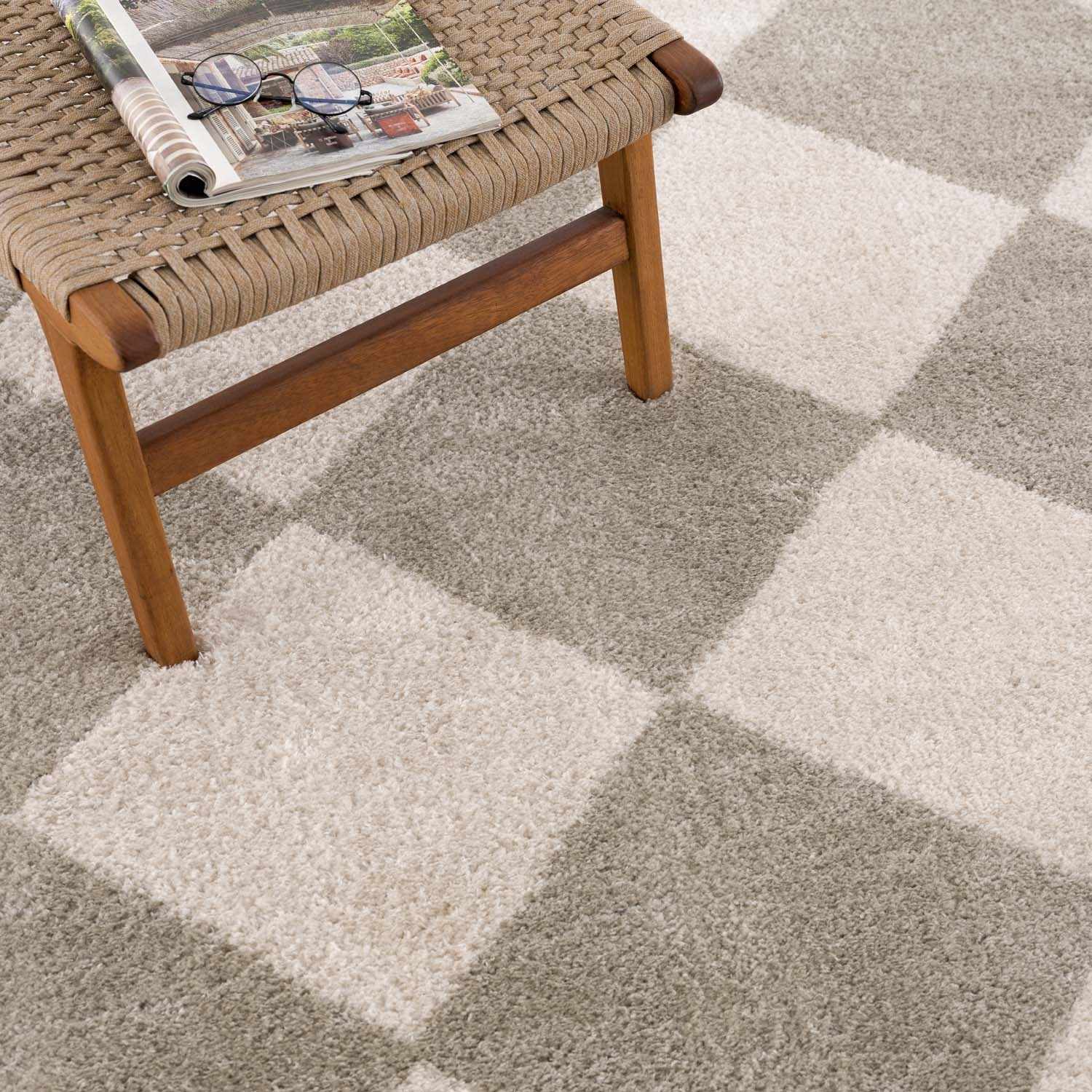 Arilla Gray Washable Diamond Area Rug - Ornate Home