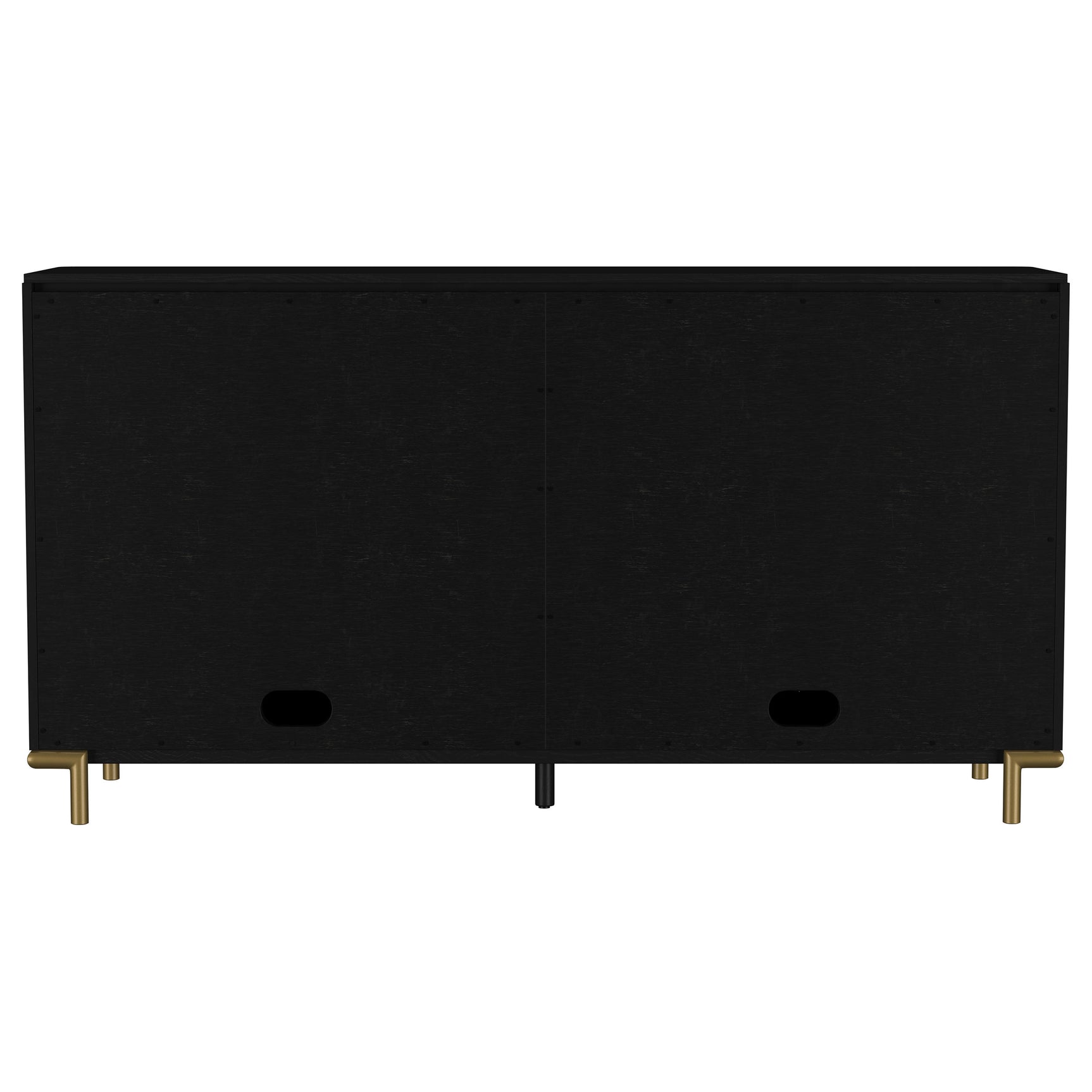 Arini Black 2-drawer Cane Door Dining Sideboard Server - Ornate Home