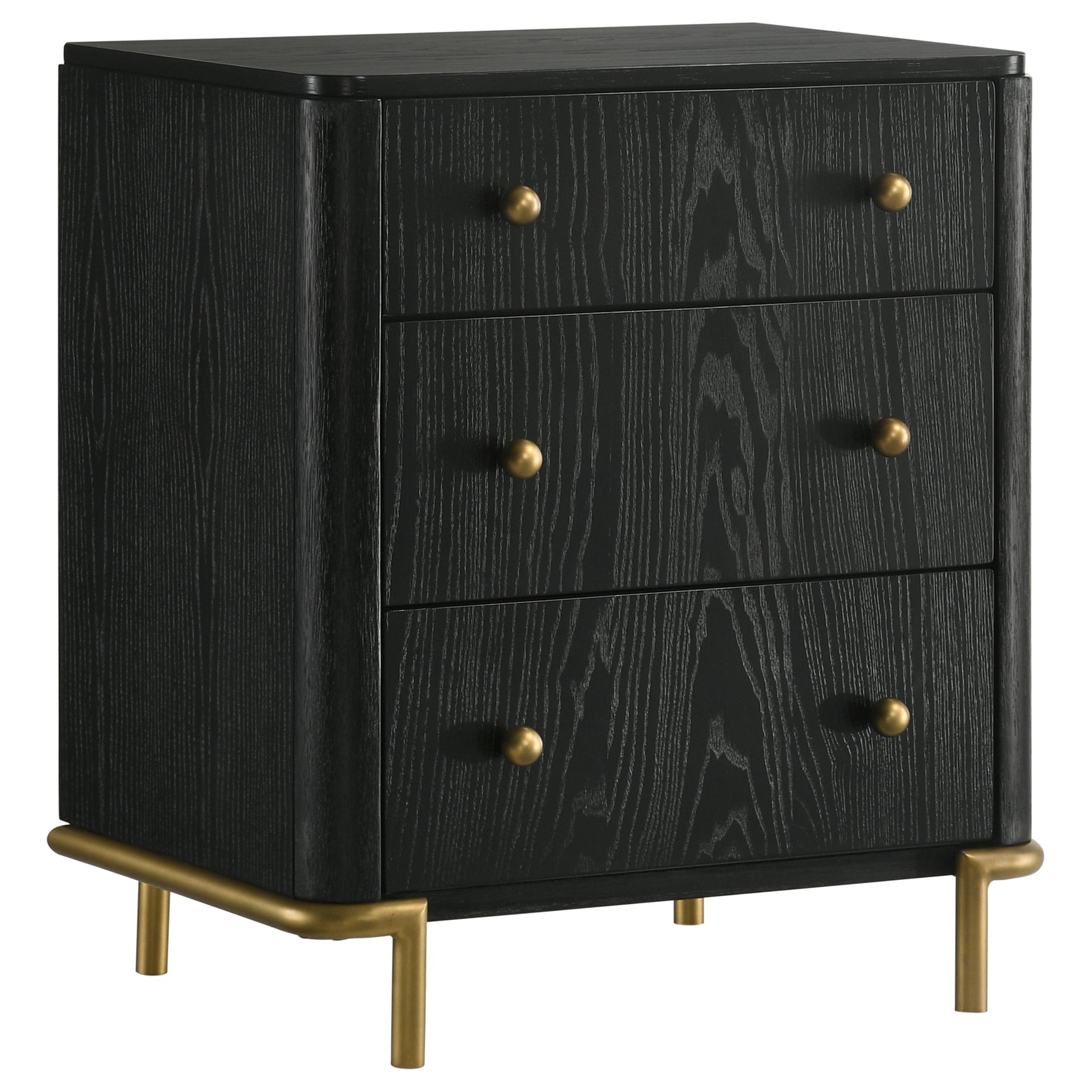 Arini Black / Natural 5-piece Eastern King Rattan Bedroom Set - Ornate Home