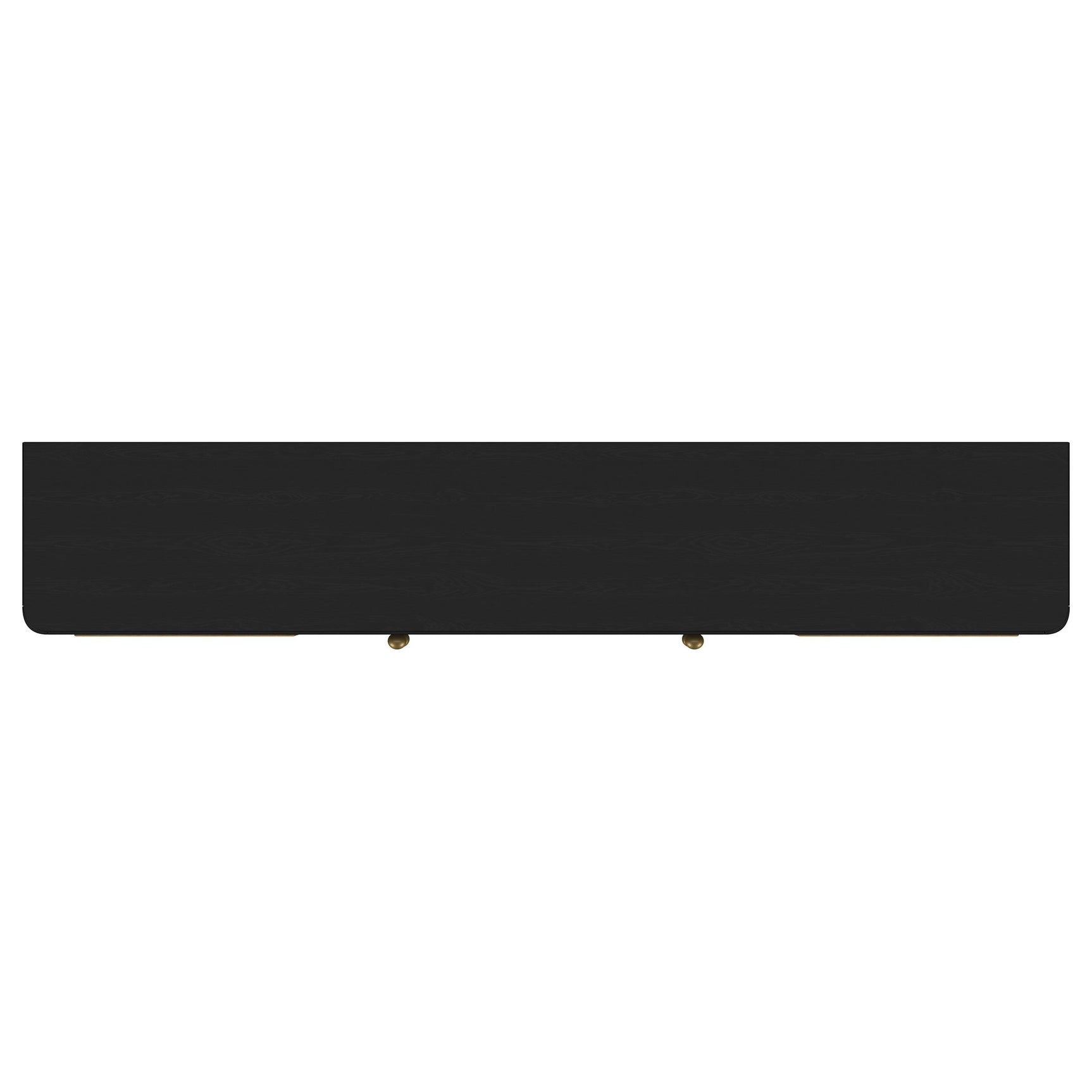 Arini Black Rattan Cane 2-door TV Stand Media Console - Ornate Home