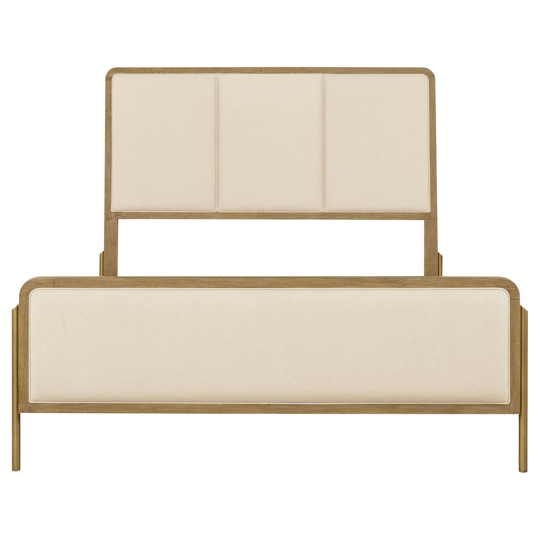 Arini Cream and Sand Wash 56-inch Eastern King Panel Bed - Ornate Home