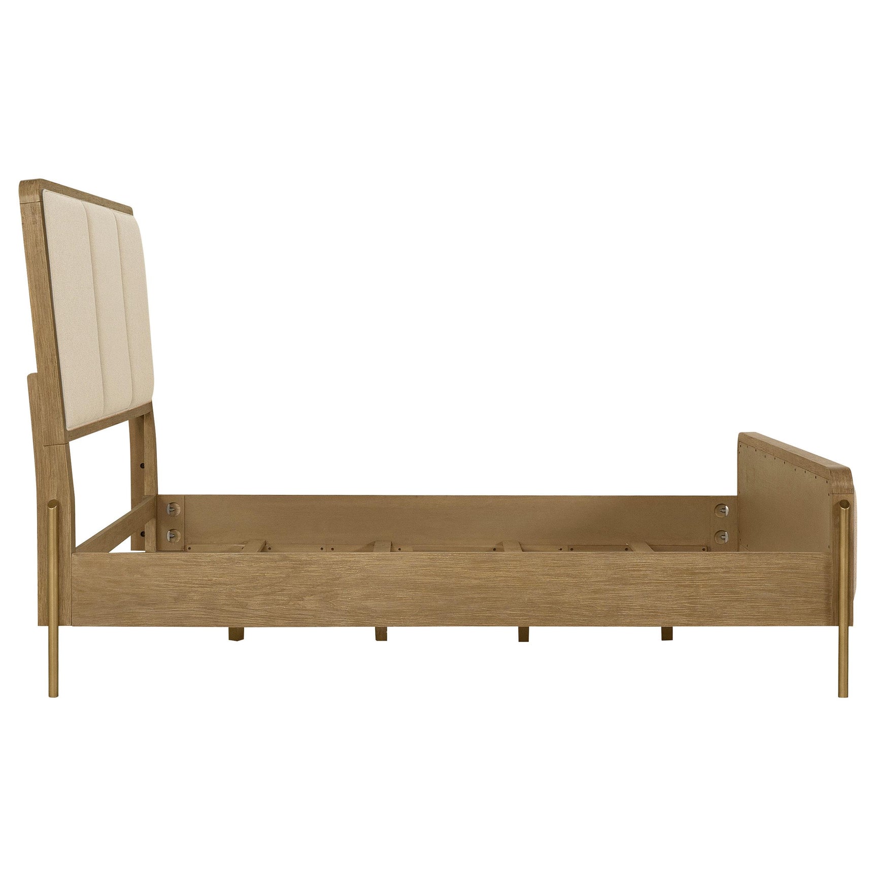 Arini Cream and Sand Wash 56-inch Eastern King Panel Bed - Ornate Home