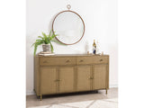 Arini Sand Wash 2-drawer Cane Door Dining Sideboard Server - Ornate Home