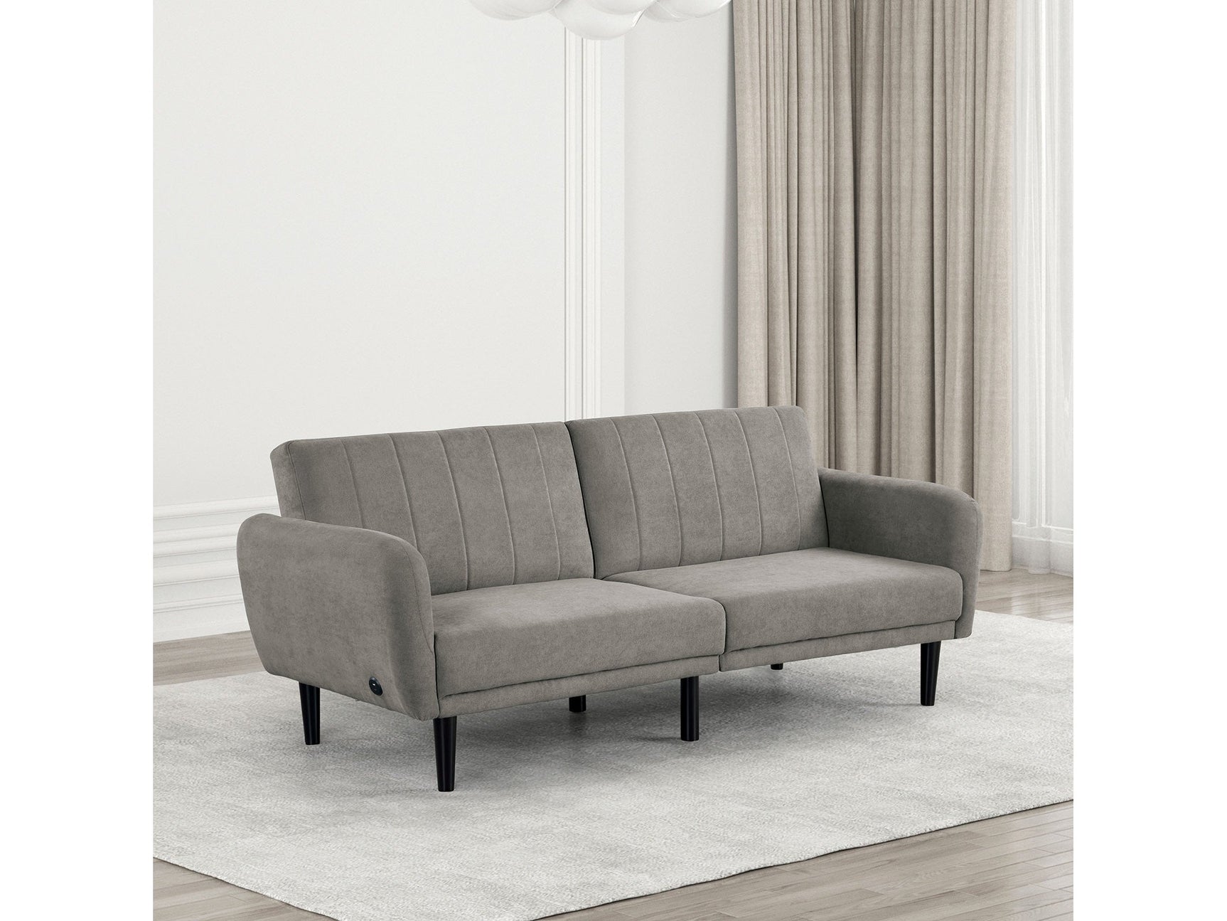 Aristide Gray Futon Sofa - Ornate Home
