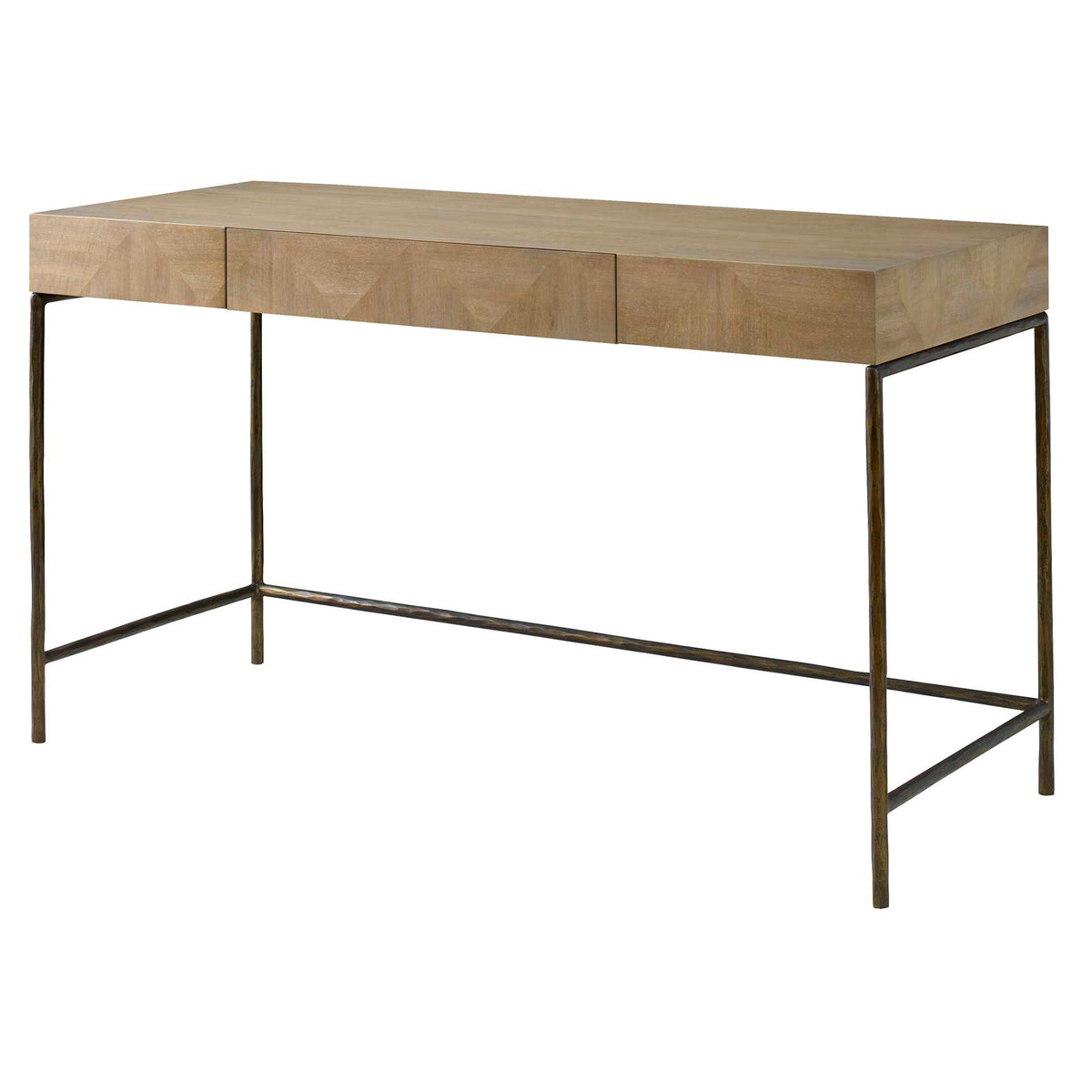 Aristotle Woodtone Natural Wood Modern Desk - Ornate Home