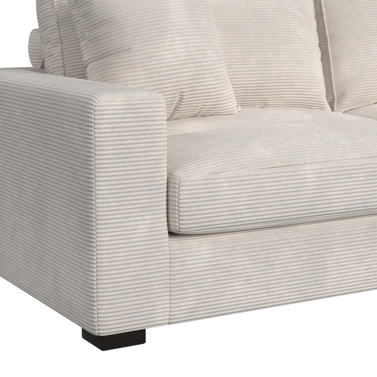 Arizona Steno Beige 3-Piece Modular Sectional with RHF Chaise