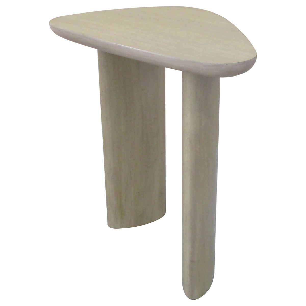 Arjona Honey Oak Contemporary Triangular End Table With Oak Veneer