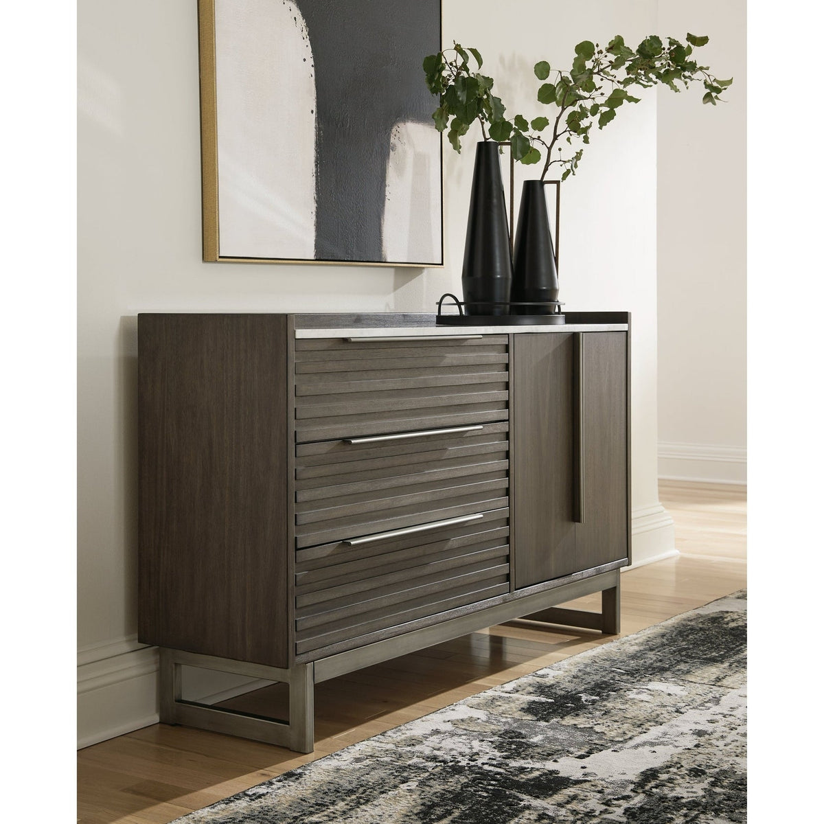 Ashley Furniture Arkenton Grayish Brown/White Dresser (Online Special