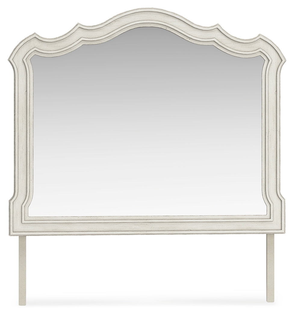 Arlendyne Antique White Bedroom Mirror - Ornate Home