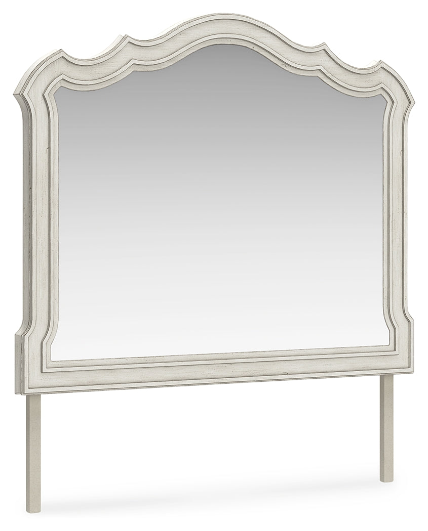 Arlendyne Antique White Bedroom Mirror - Ornate Home