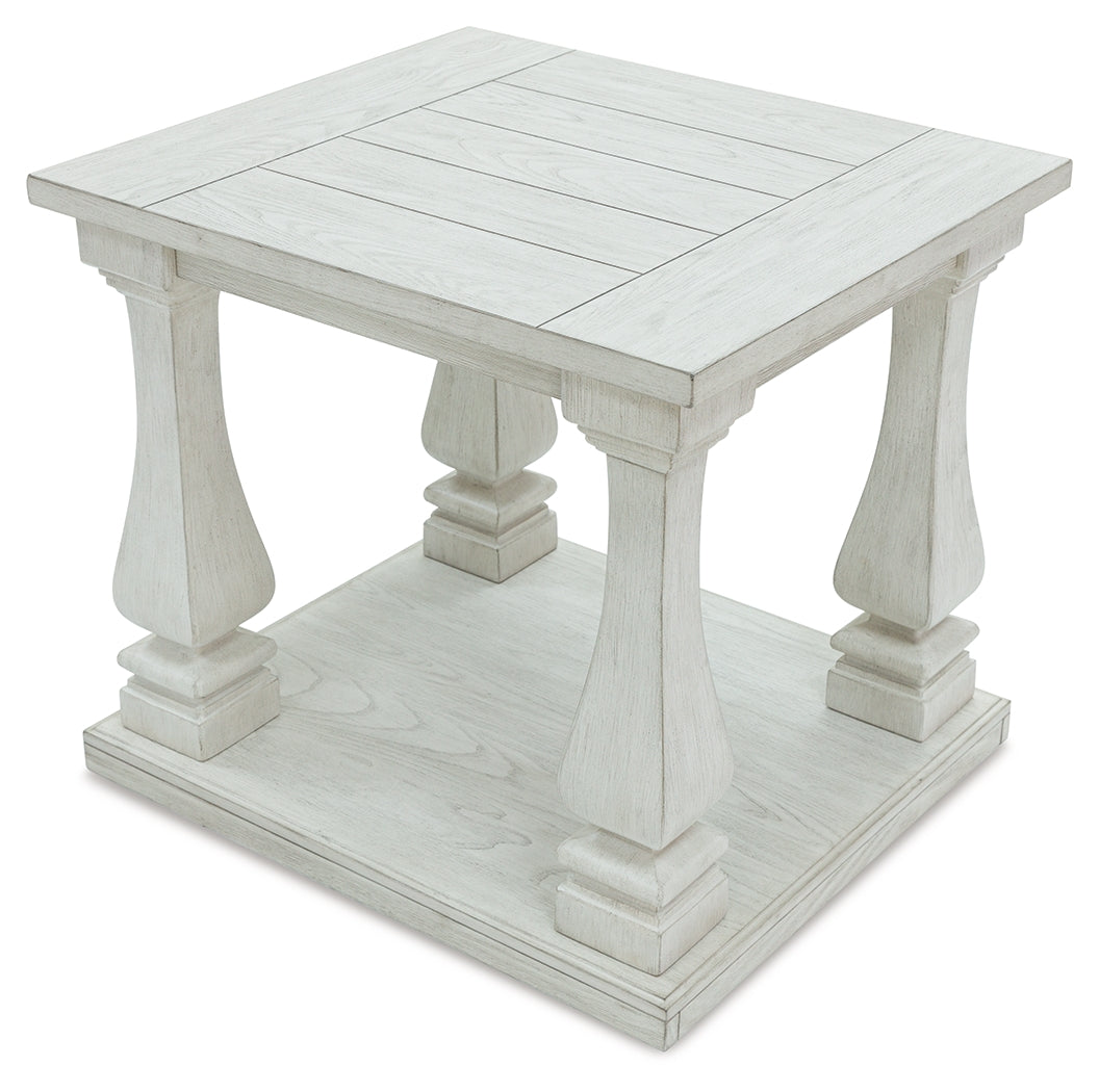 Arlendyne Antique White End Table - Ornate Home