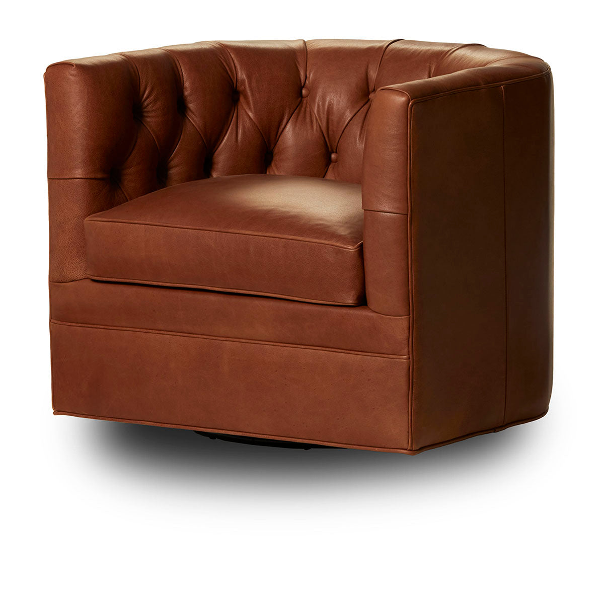 Arlington Brown Swivel Accent Chair - Ornate Home