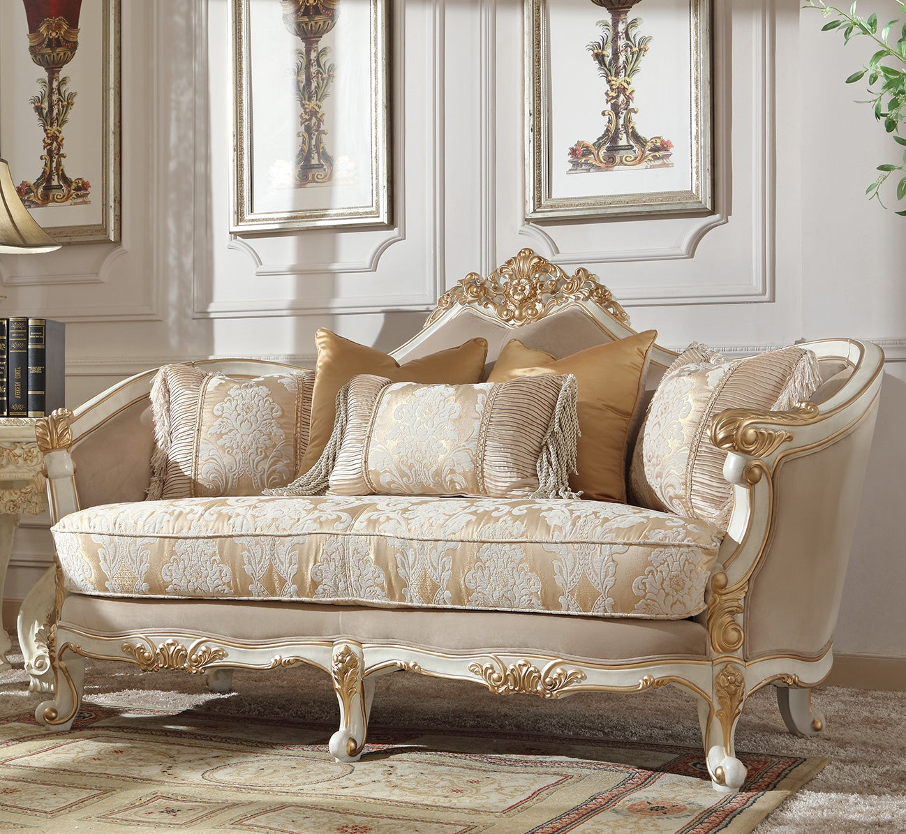 Arlington Ivory 3pc Living Room Set / HD-2669 - Ornate Home