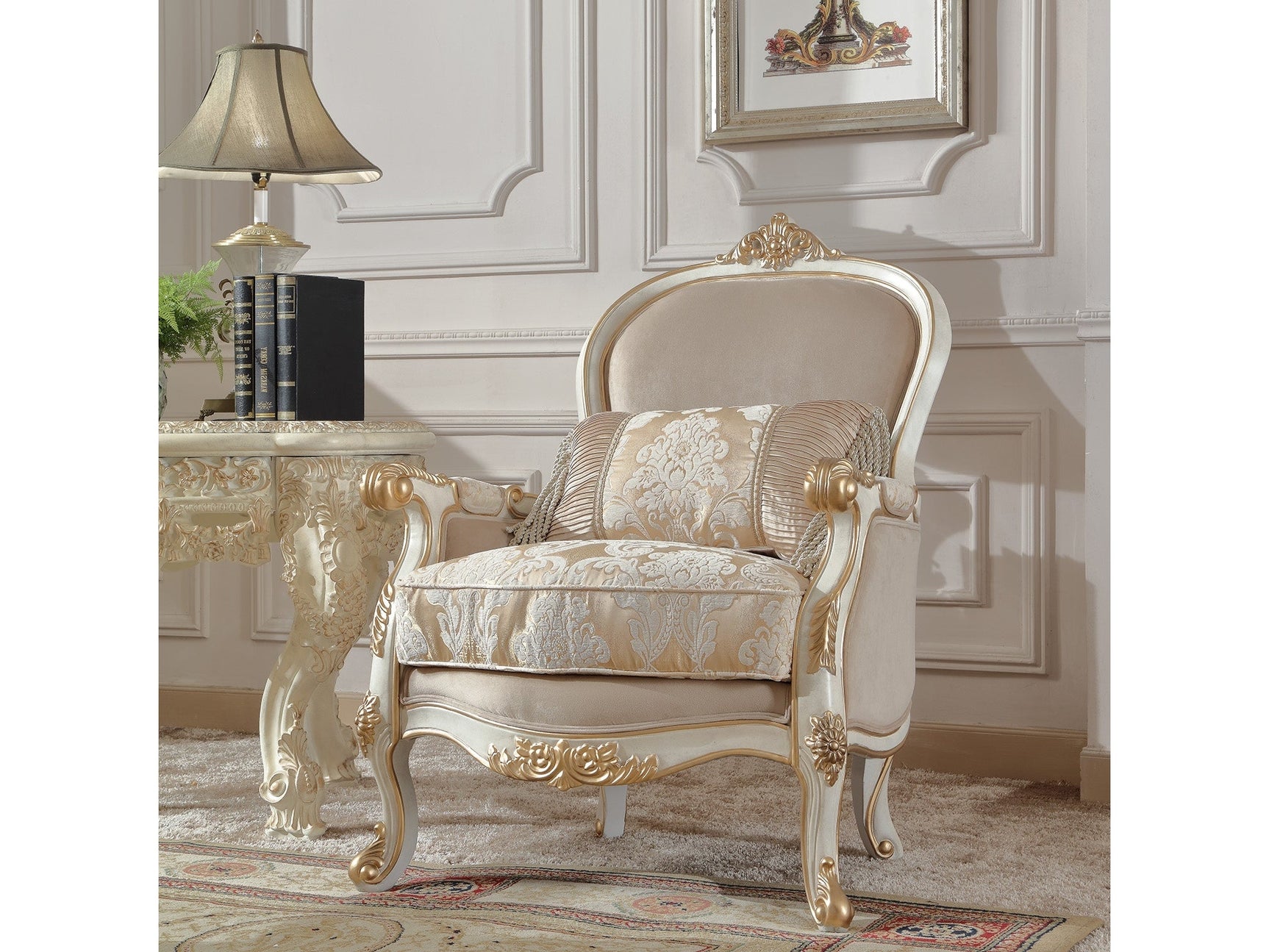 Arlington Ivory Chair / HD-2669 - Ornate Home