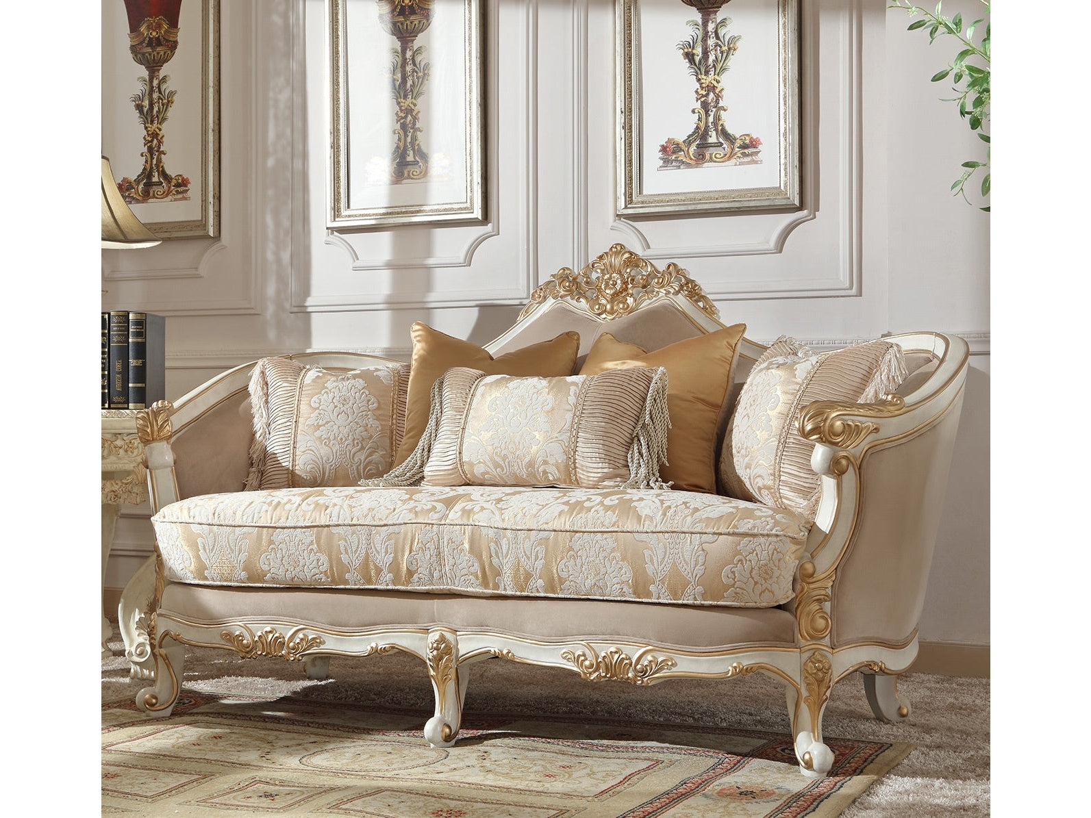 Arlington Ivory Loveseat / HD-2669 - Ornate Home