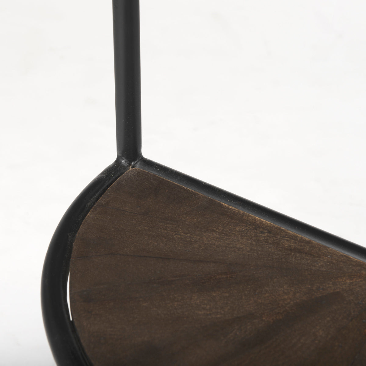 Arlo Brown/Black Wood Metal End Table - Ornate Home