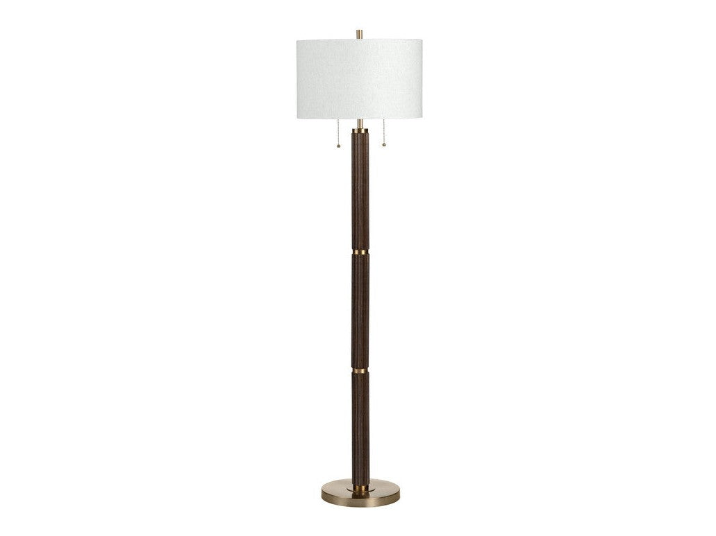Arlo Brown/Gold Floor Lamp - Ornate Home
