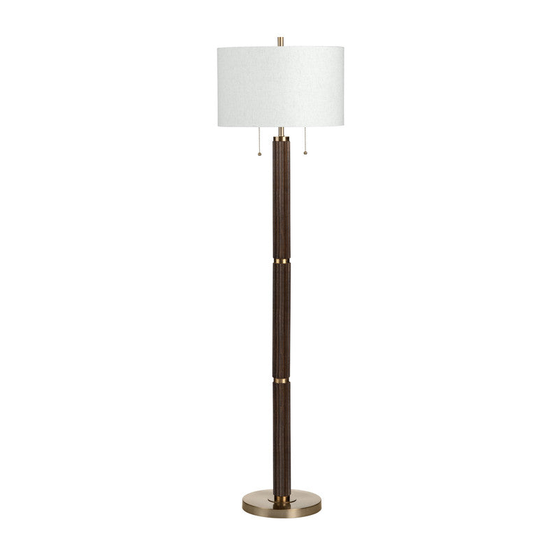 Arlo Brown/Gold Floor Lamp - Ornate Home
