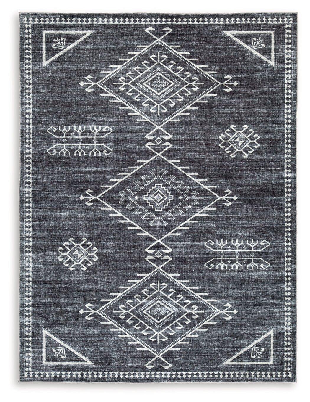 Arloman Black/Cream/Gray 5' x 7' Rug - Ornate Home