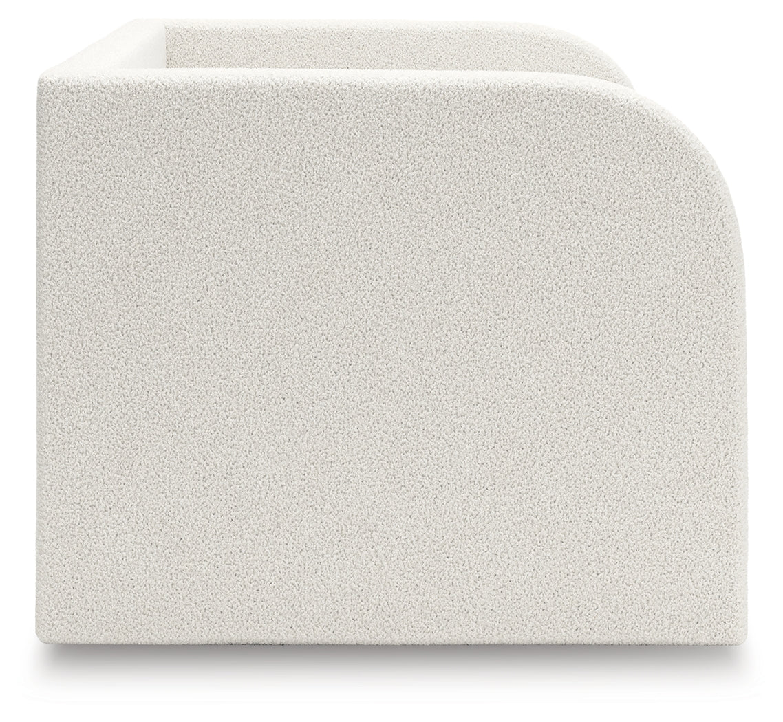 Arloster Tan/White Twin Upholstered Day Bed - Ornate Home