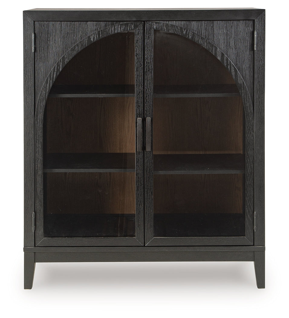 Armenleigh Black/Brown Bar Cabinet - Ornate Home