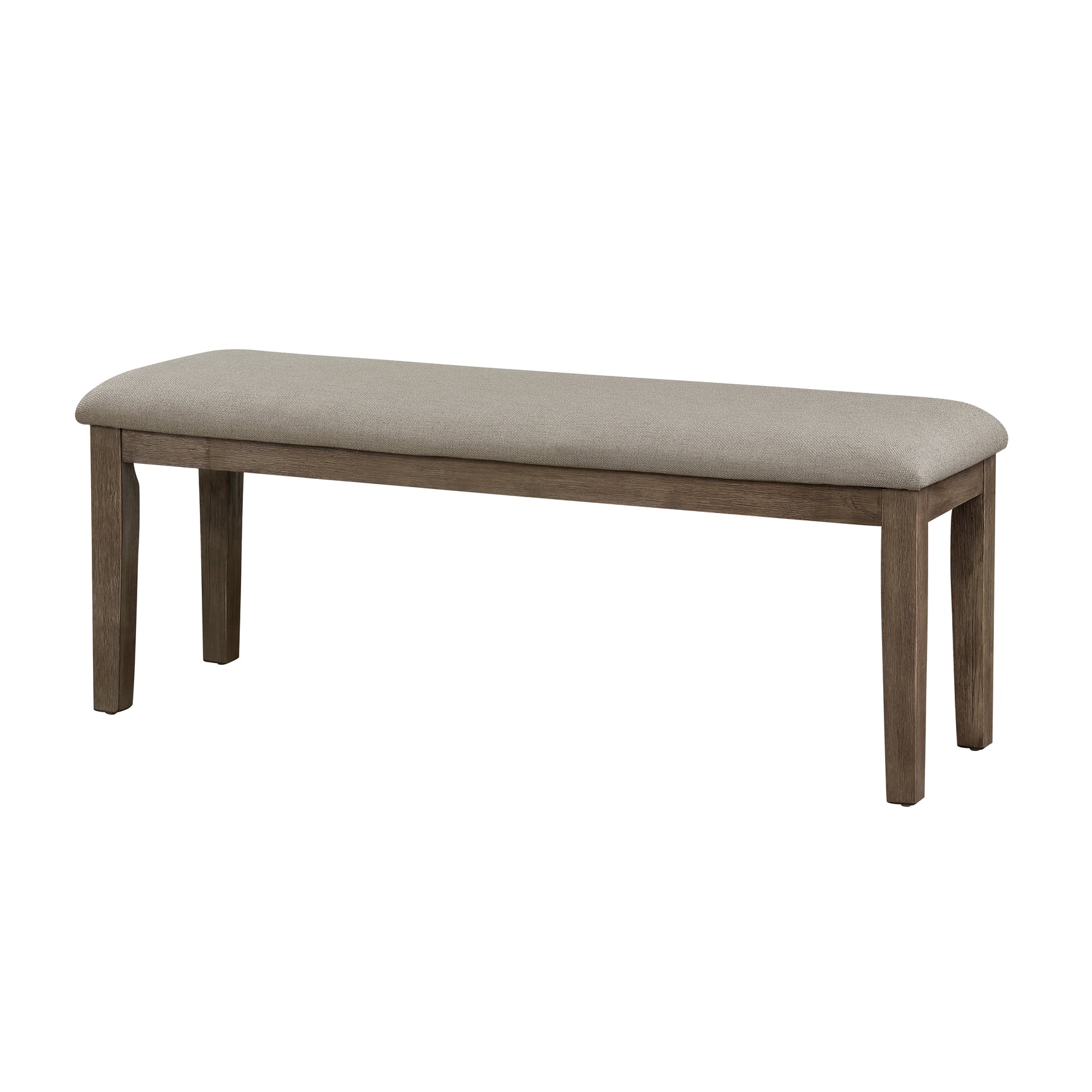 Armhurst Gray/Wire Brushed Brown Bench - Ornate Home