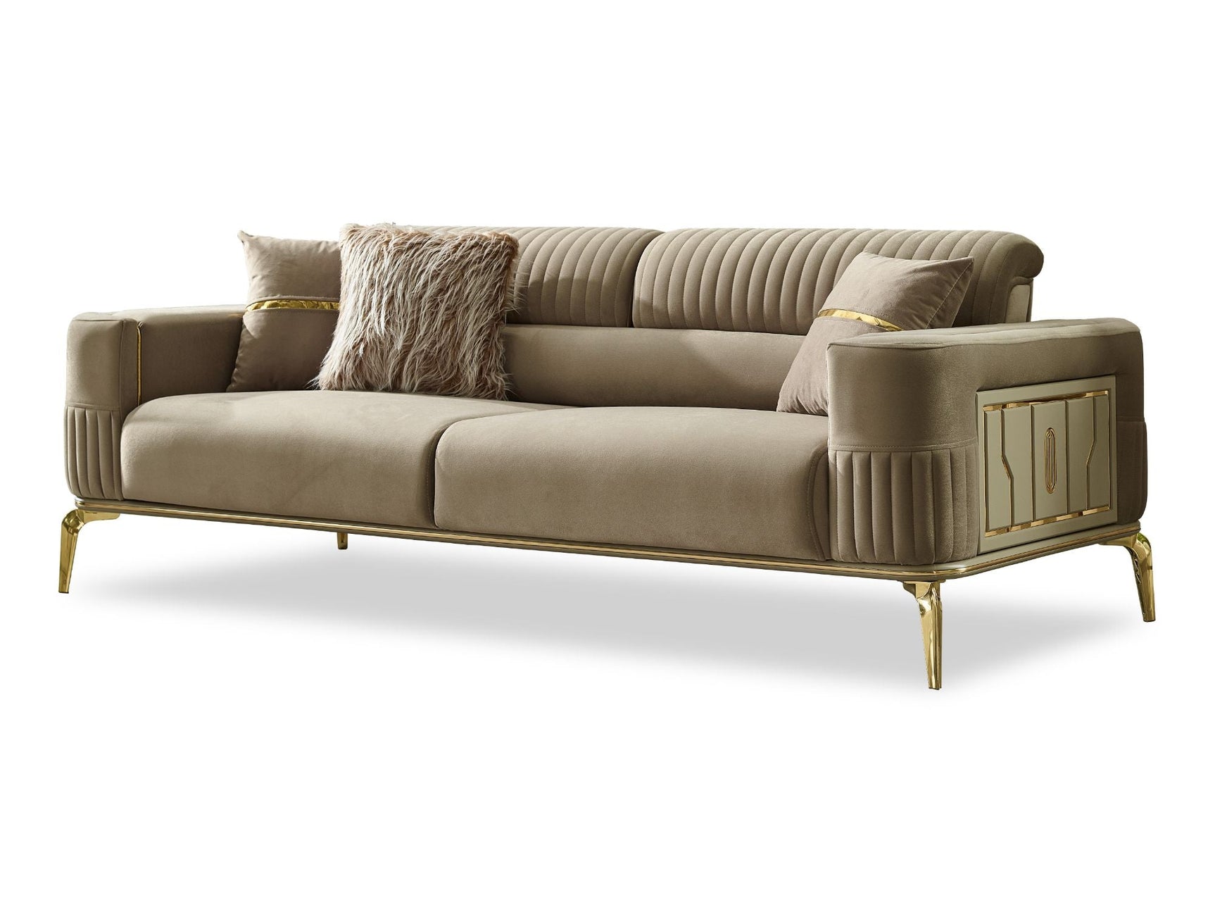 Armoni Beige 3-pieces (Sofa & Loveseat & Chair) Living Room Set