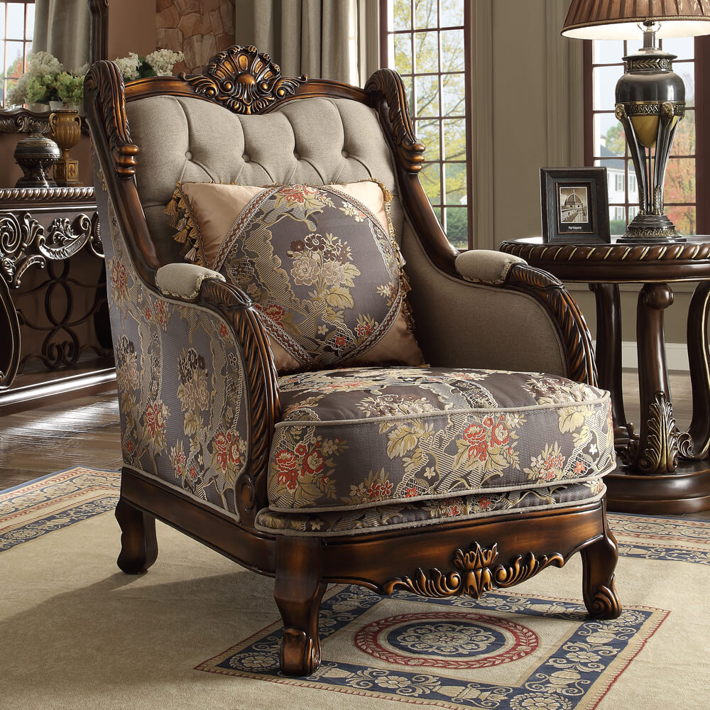 Armonia Mohagany 3pc Living Room Set / HD-1623 - Ornate Home