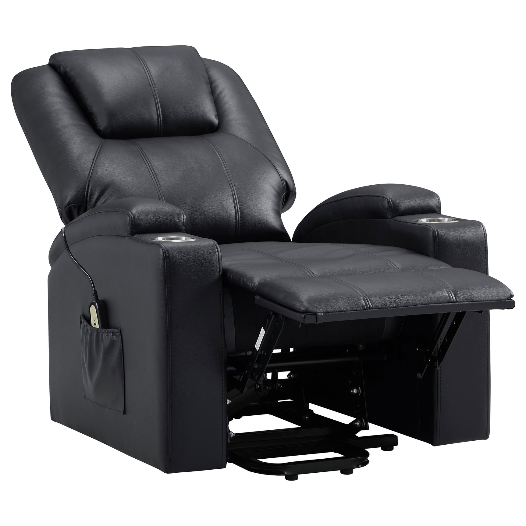 Armstrong Black Power Lift Recliner - Ornate Home
