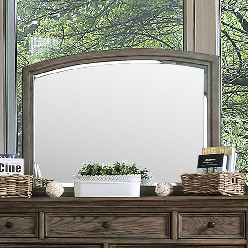 Armus Wire-Brushed Gray Mirror - Ornate Home