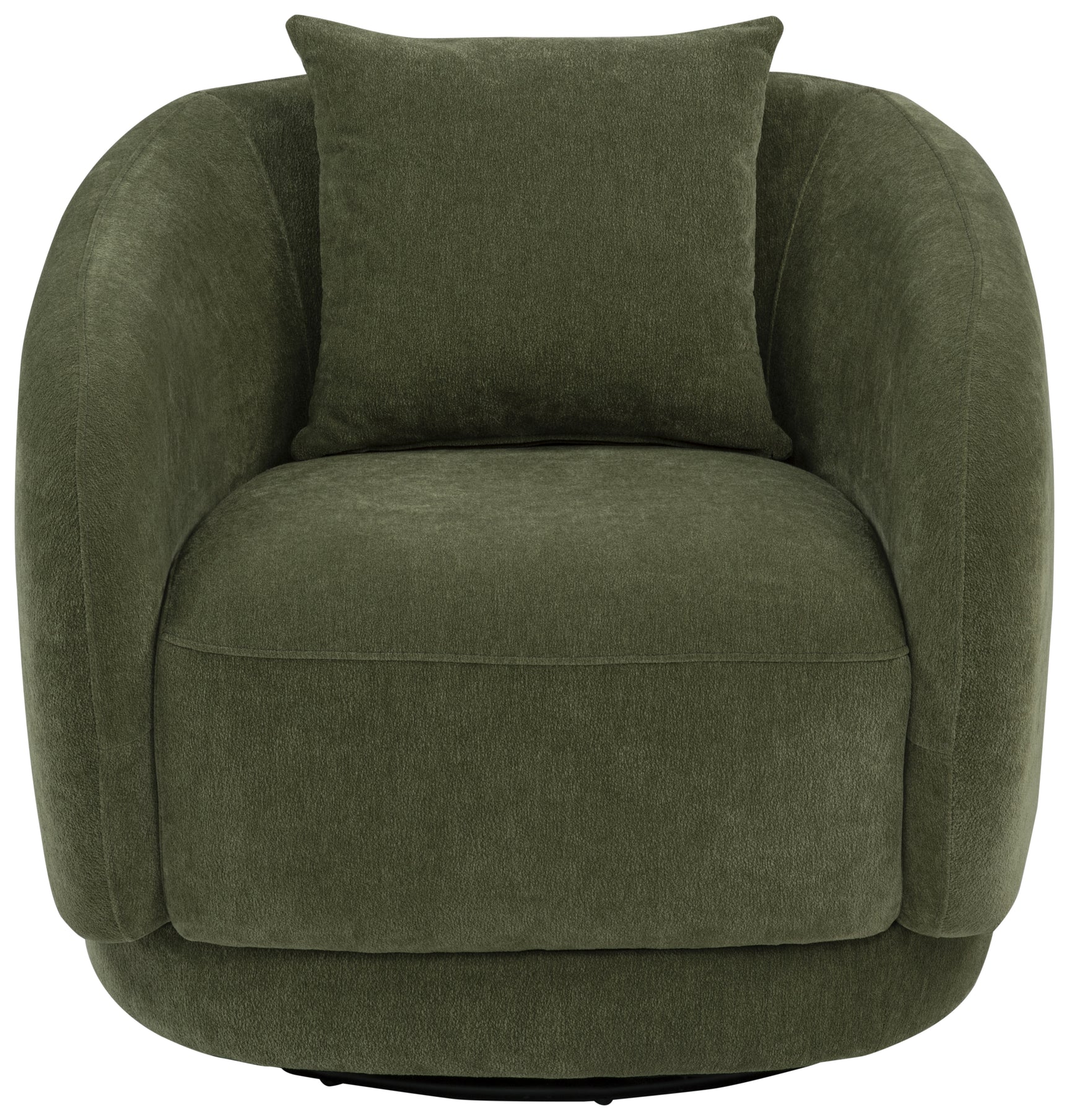 Arnaud Green Chenille Upholstered Swivel Accent Chair - Ornate Home