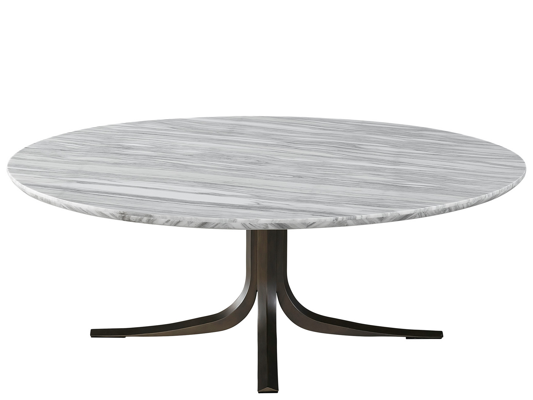 Aro Calacatta Marble/Satin Bronze Cocktail Table - Ornate Home