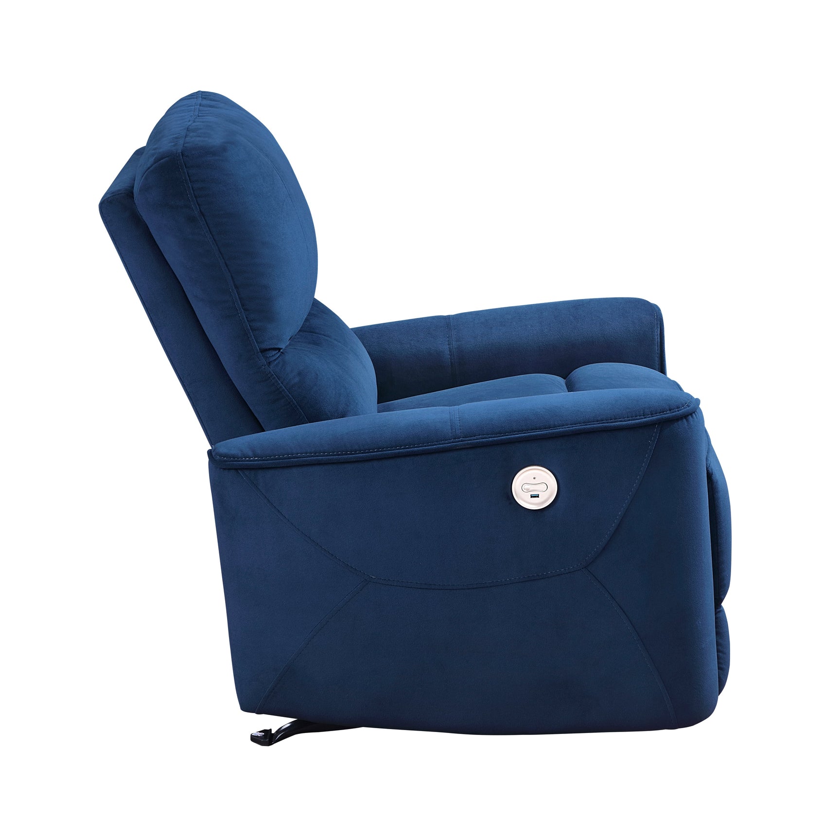 Artem Navy Power Rocker Reclining Chair - Ornate Home