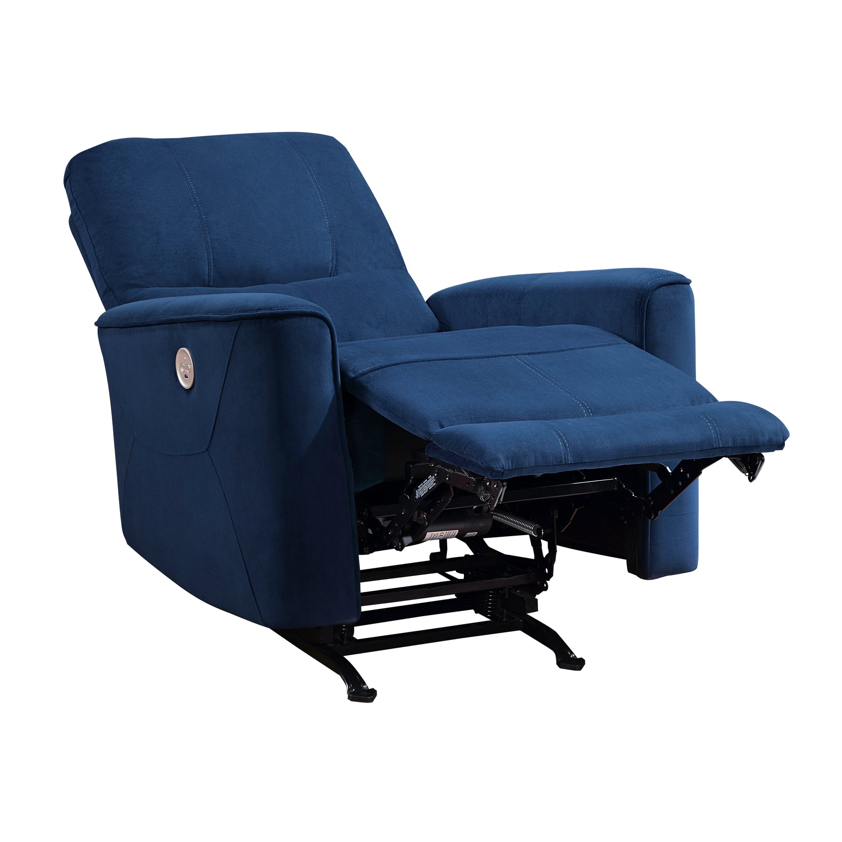 Artem Navy Power Rocker Reclining Chair - Ornate Home