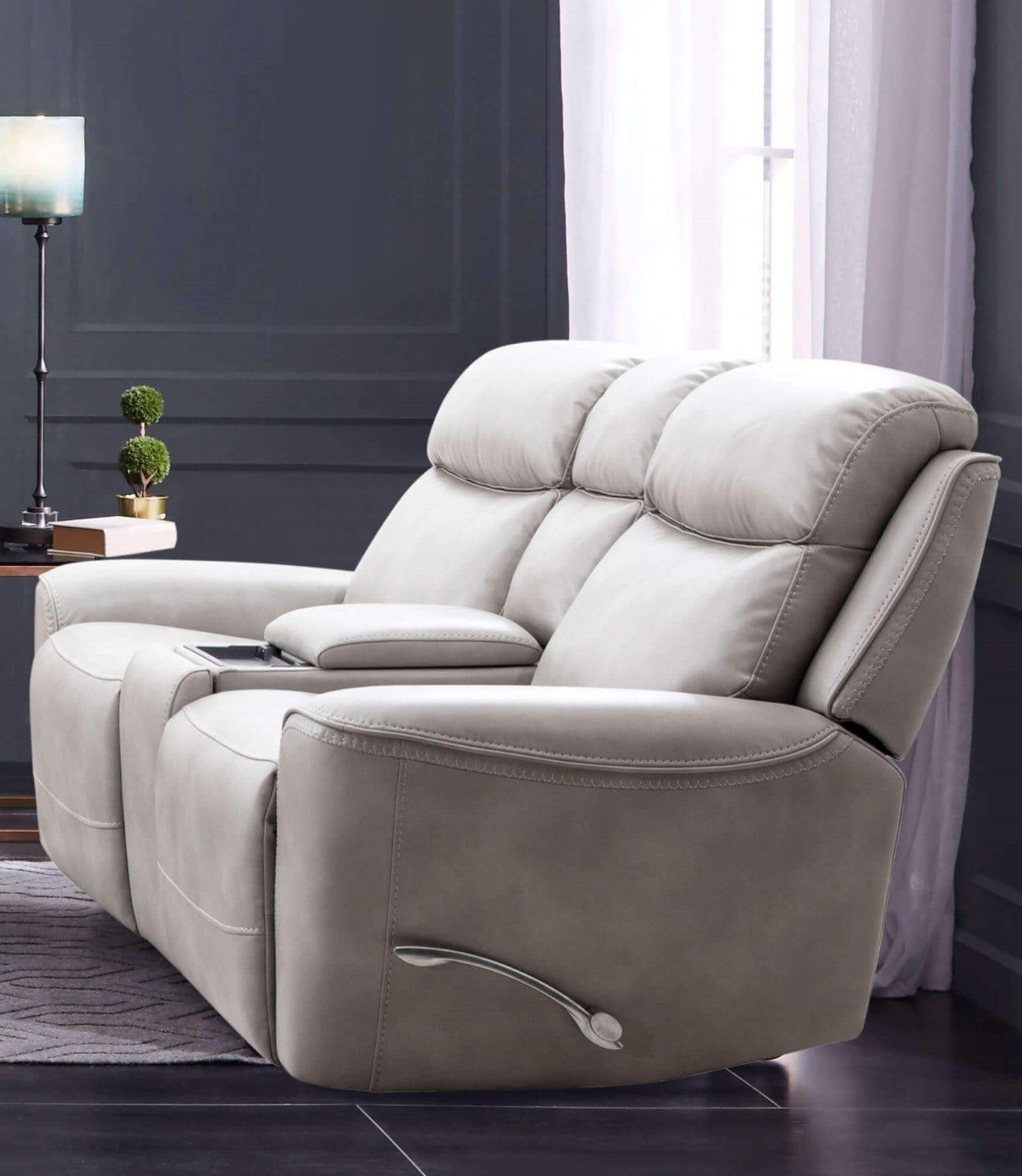 Artemia Light Taupe Power Reclining Sofa & Loveseat - Ornate Home