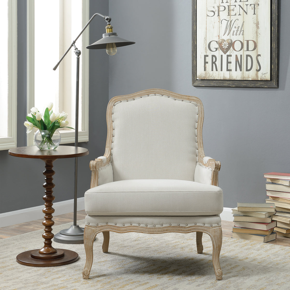 Artesia Midtown Taupe Arm Chair - Ornate Home