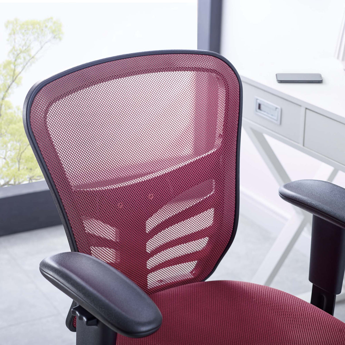 Articulate Red Mesh Office Chair - Ornate Home