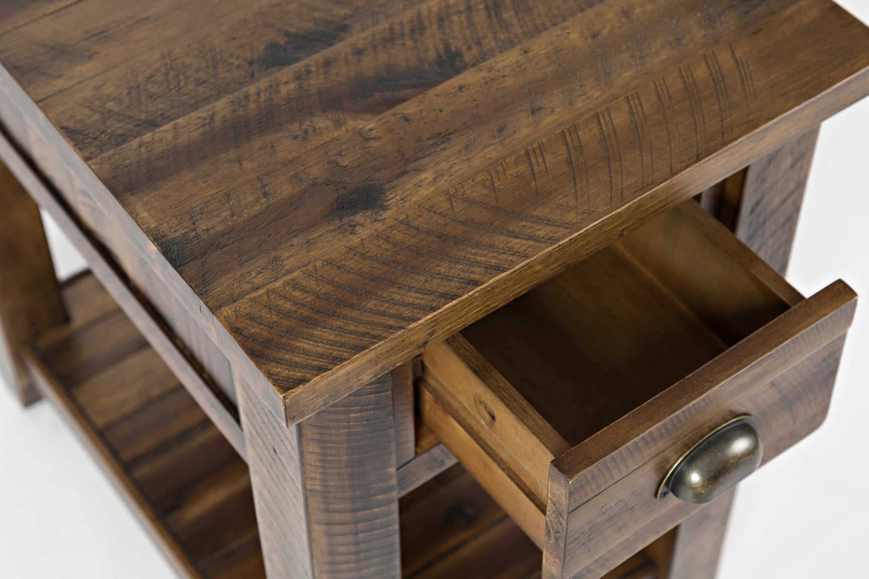 Artisan's Craft Dakota Oak Chairside Table - Ornate Home