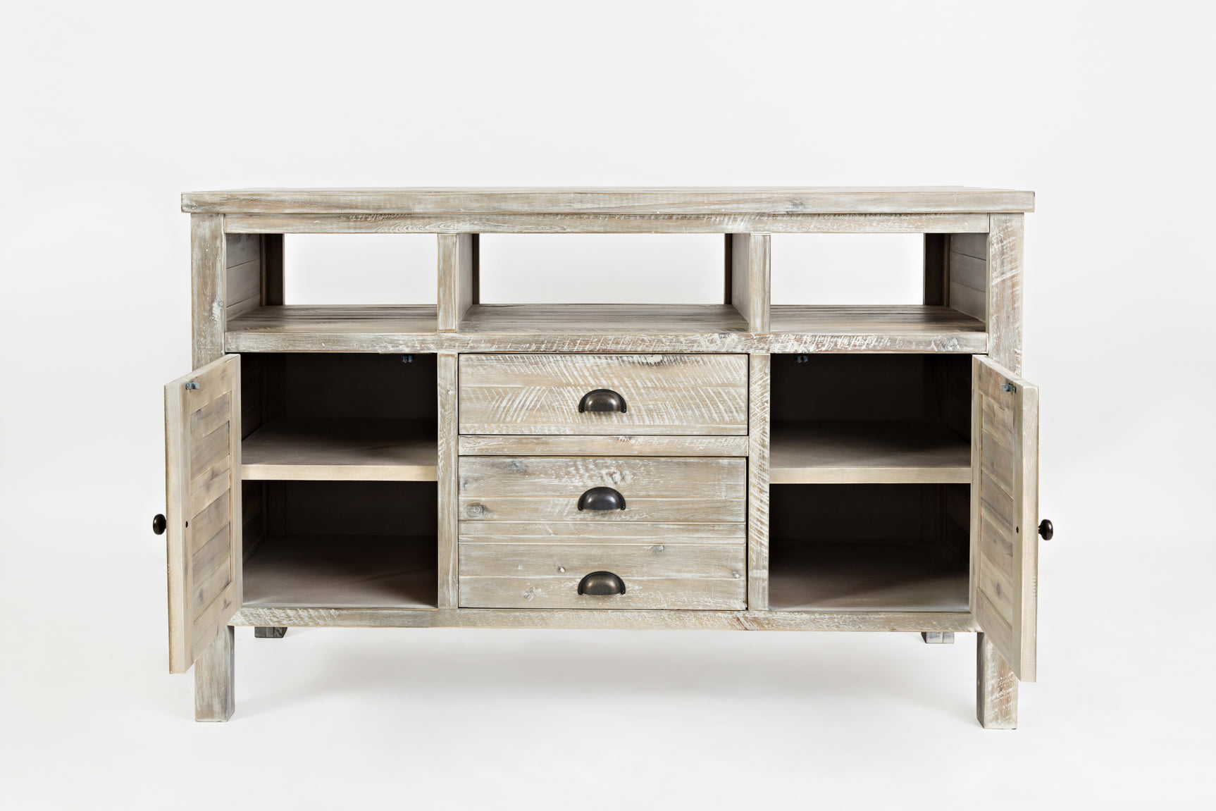 Artisan's Craft Washed Grey 50 Media Console - Ornate Home