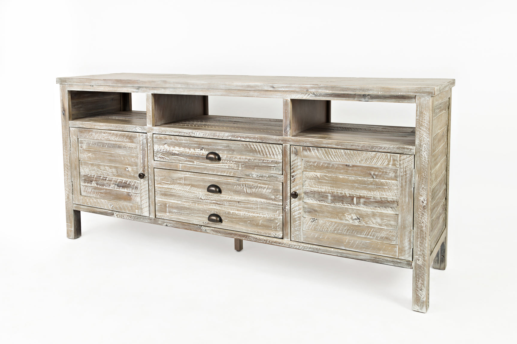 Artisan's Craft Washed Grey 70 Media Console - Ornate Home
