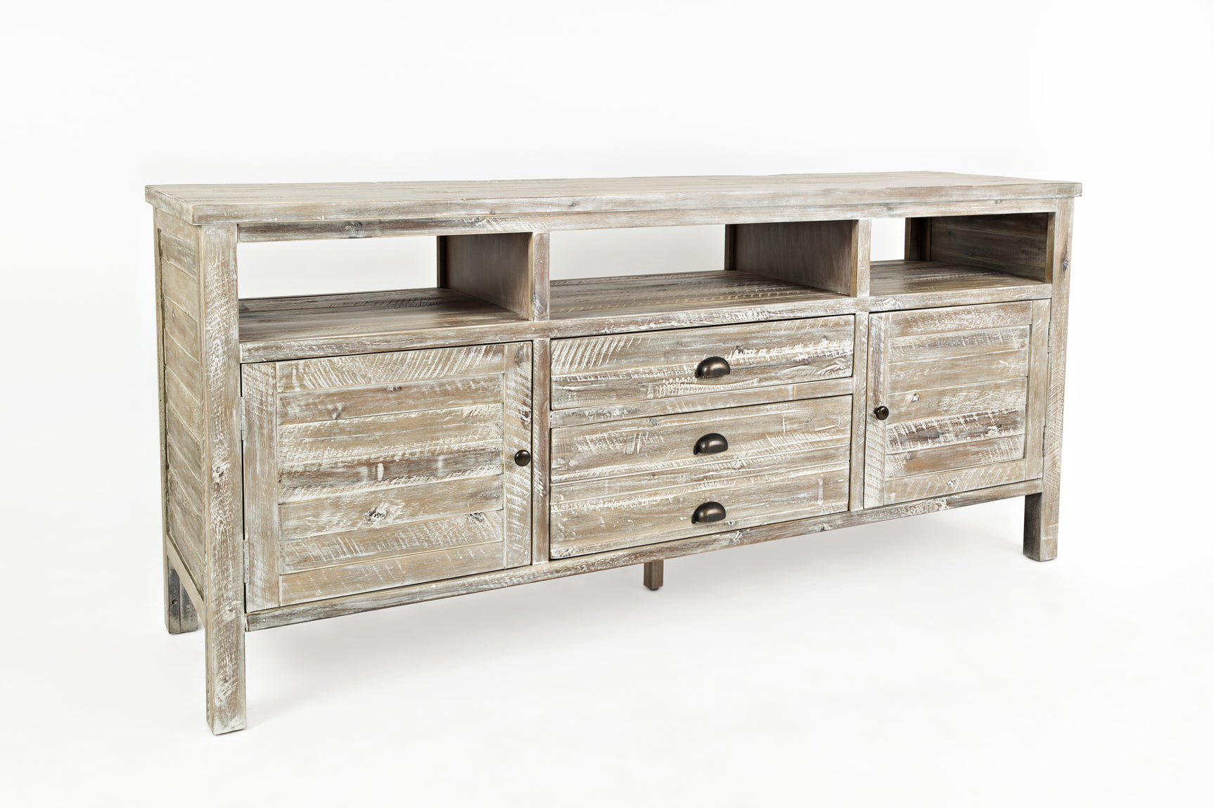 Artisan's Craft Washed Grey 70 Media Console - Ornate Home