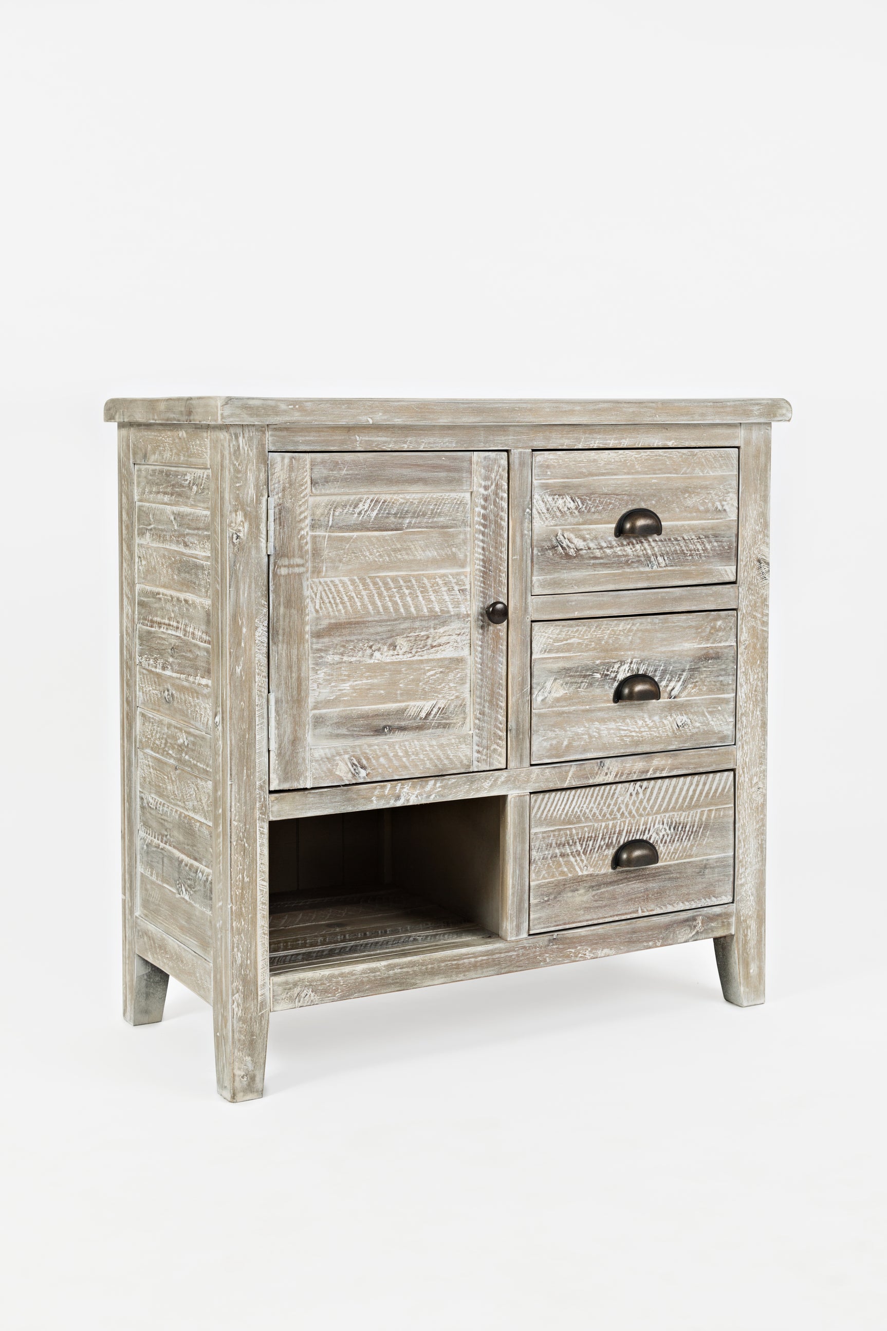Artisan's Craft Washed Grey Accent Chest - Ornate Home
