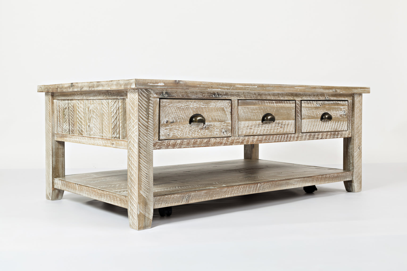 Artisan's Craft Washed Grey Cocktail Table - Ornate Home