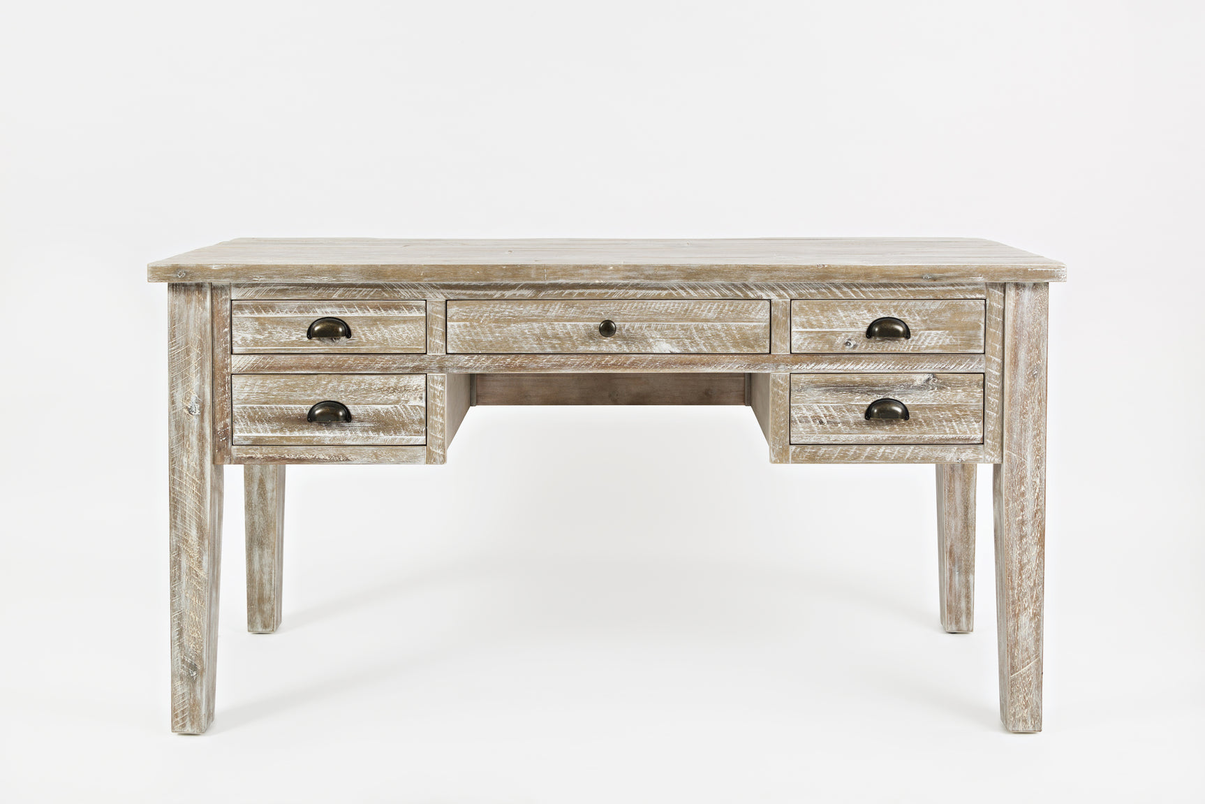 Artisan's Craft Washed Grey Desk - Ornate Home